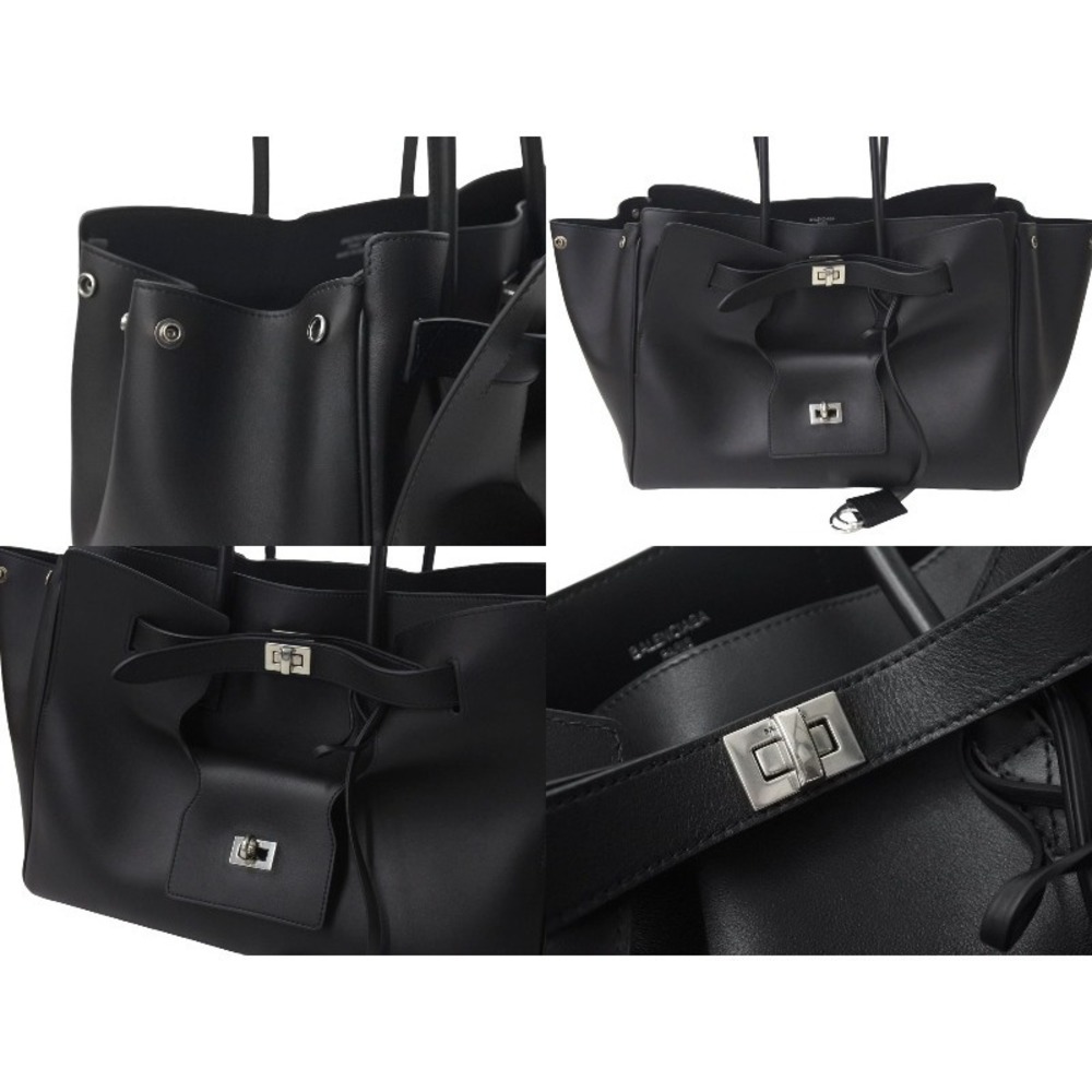 Balenciaga handbag Bel Air medium carryall bag black calfskin - Picture 4 of 8